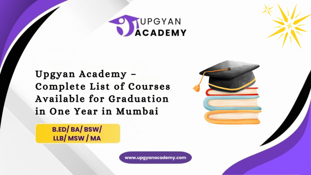 graduation in one year in mumbai