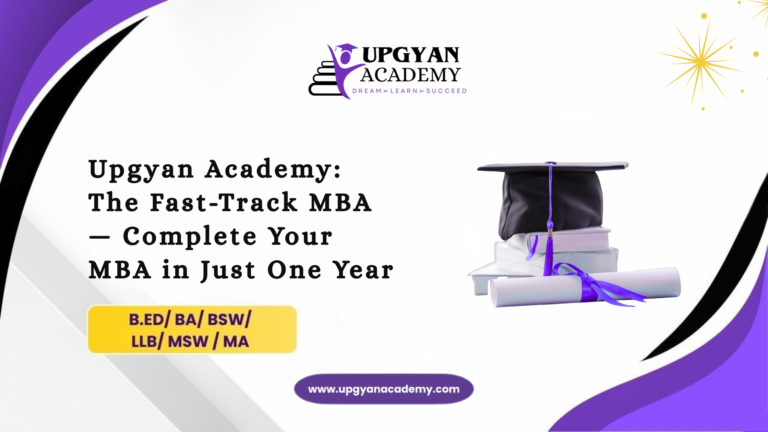 Upgyan Academy: Accelerated Management Program for Career-Focused Professionals