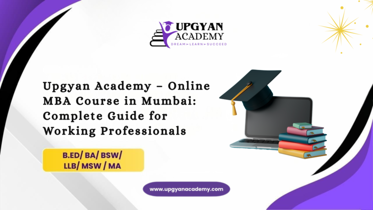 Online MBA Course in Mumbai: Complete Guide for Working Professionals